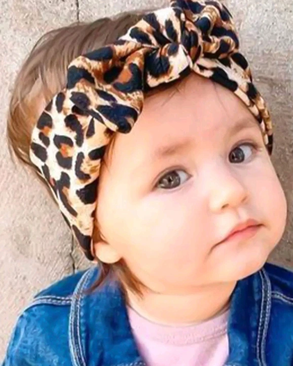 Animal printed top knott headband - Image 3