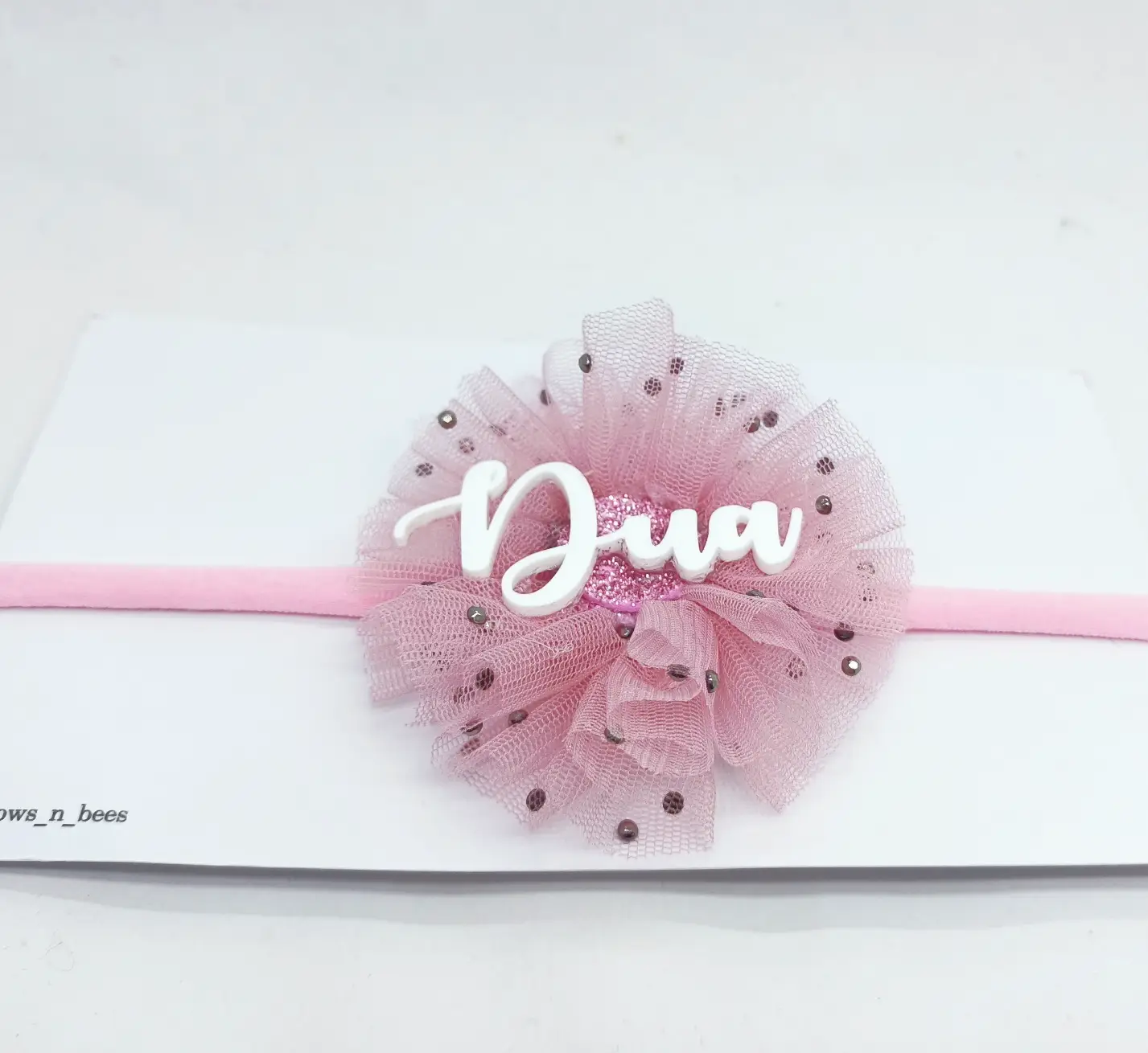 Name tulle headband - Image 4