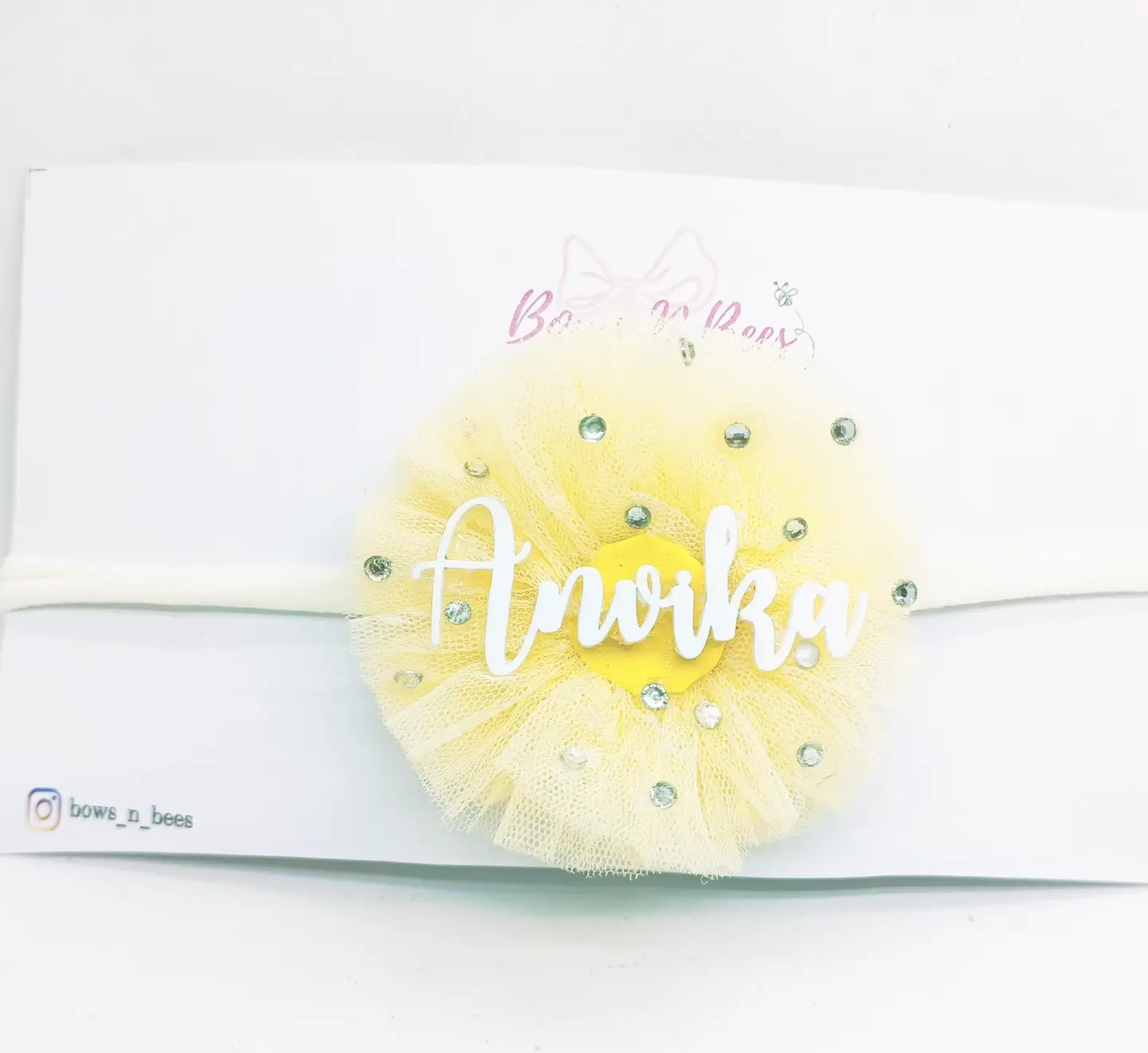 Name tulle headband - Image 5