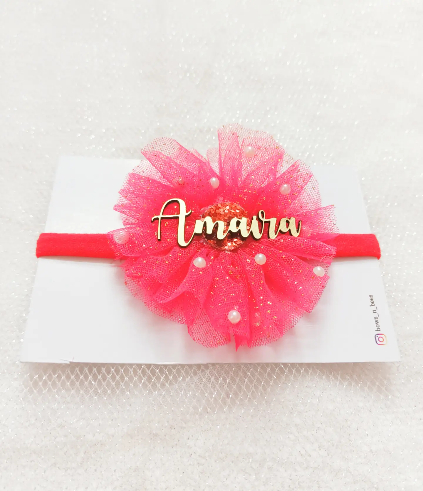Name tulle headband - Image 8