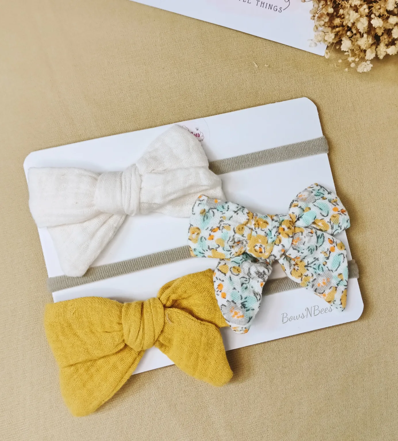 Ivy Knot Headband Combo (Yellow)