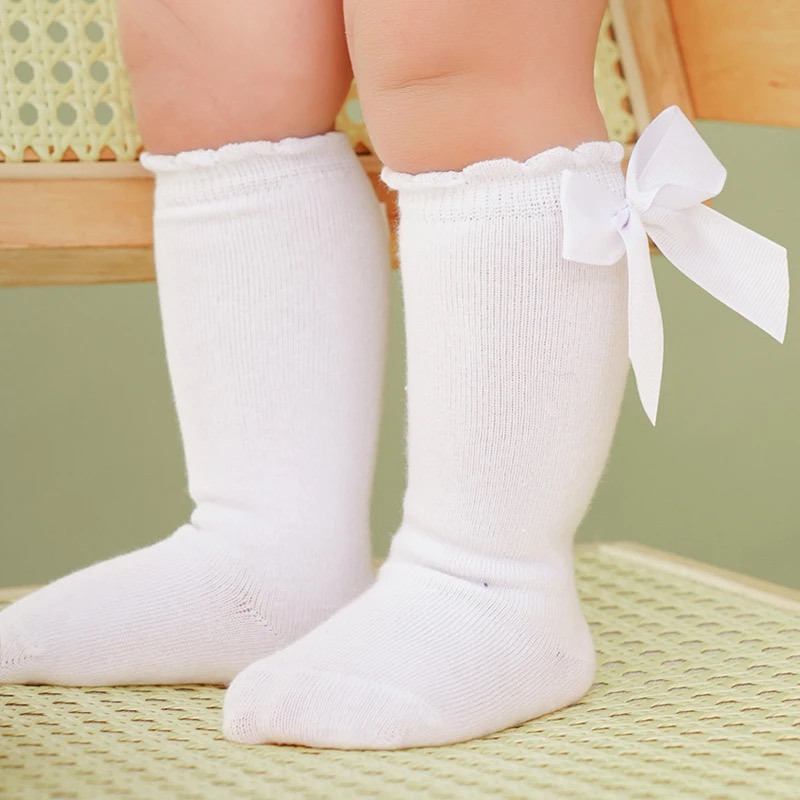Bow Princess Socks- White - Image 3