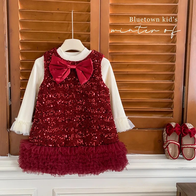 Plum shimmer dress set - Image 3