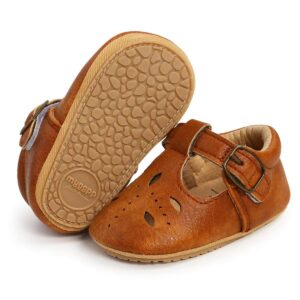 Suede Strappy Shoe (Brown)