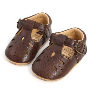 Suede Strappy Shoe (Choco Brown)