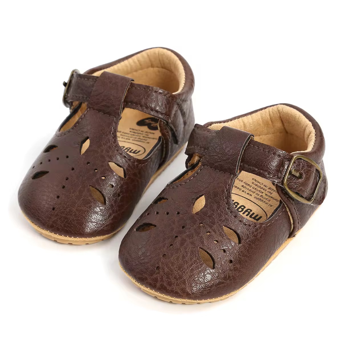 Suede Strappy Shoe (Choco Brown)