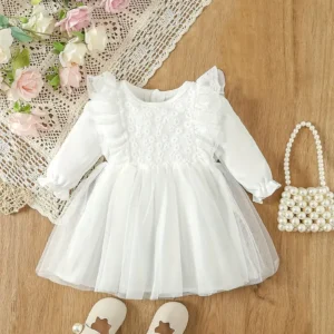 Halo dress with bonnet