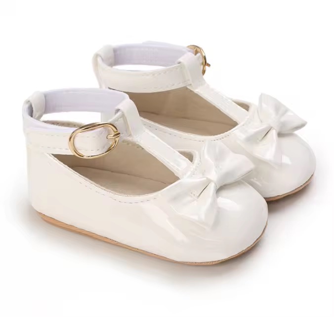 Noir Belle Baby Shoes (White)