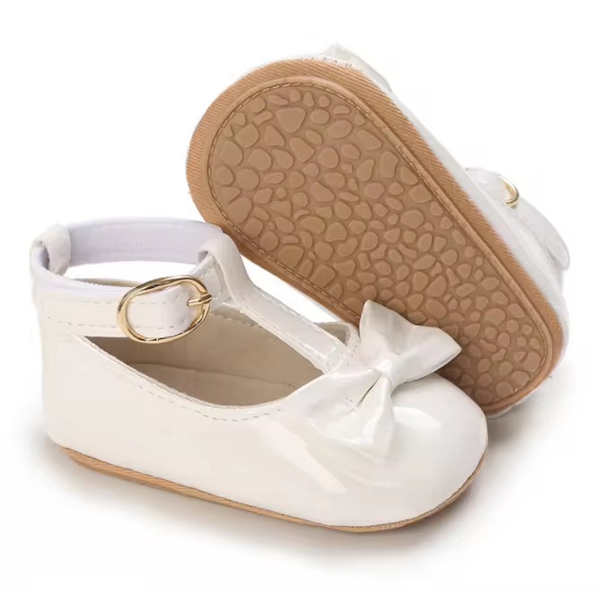 Noir Belle Baby Shoes (White) - Image 5