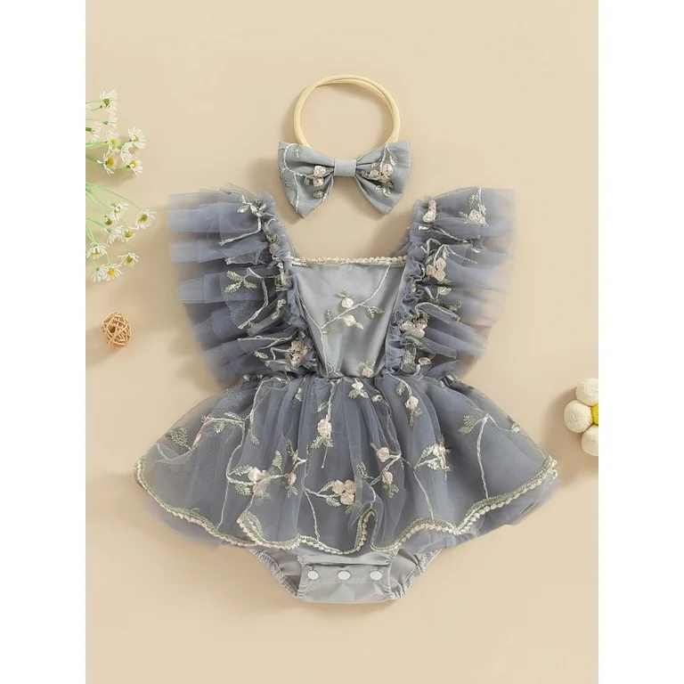 Aurora Romper (Bluish Grey) - Image 2