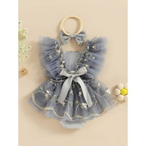 Aurora Romper (Bluish Grey)