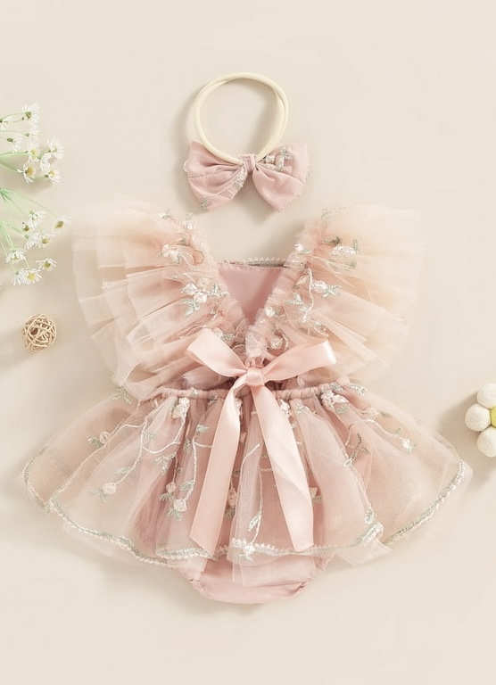 Aurora Romper (Powder Pink)