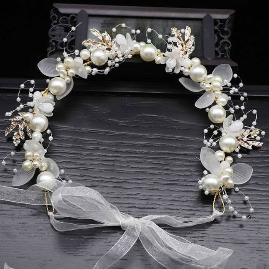 Pearl Blossom Tiara (White) - Image 4