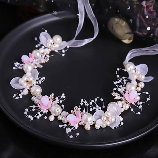 Pearl Blossom Tiara (Pink) - Image 5