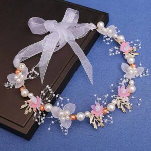 Pearl Blossom Tiara (Pink)