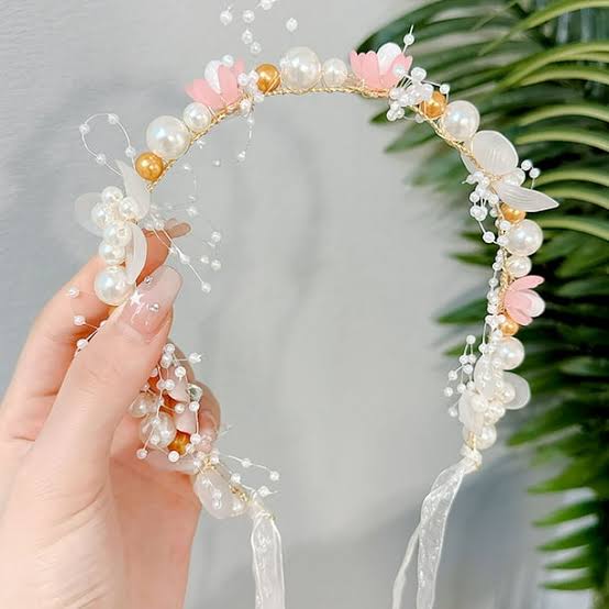 Pearl Blossom Tiara (Pink) - Image 2