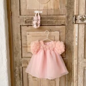 Rosette Dress ( Pink )